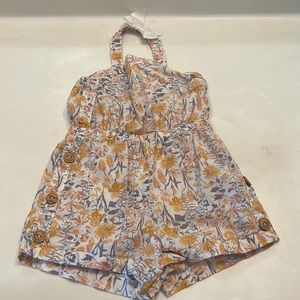 18m romper with flower print. Perfect for the summer.